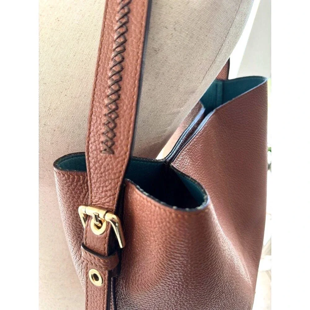 Cuoieria‎ Fiorentina Candy Bucket Bag Cognac Brown Grained Leather